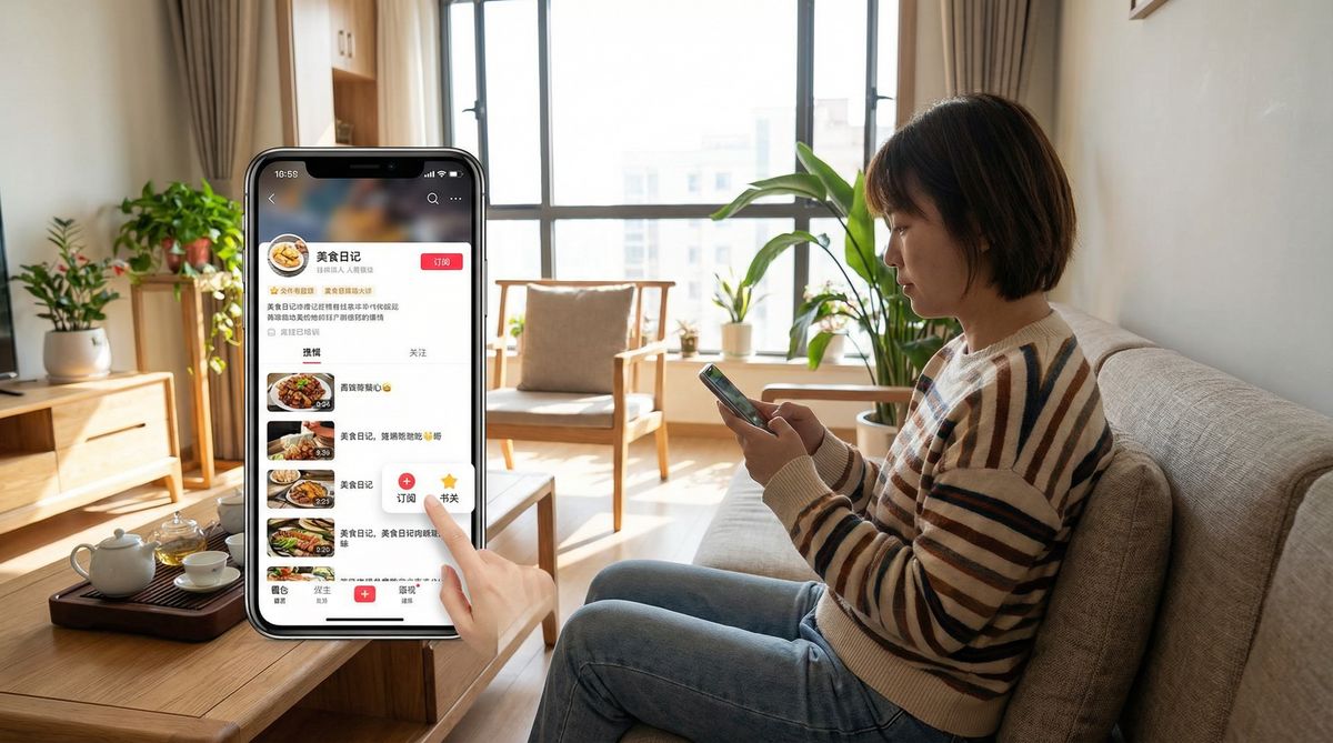 糖心Vlog使用教程第四步-收藏订阅创作者